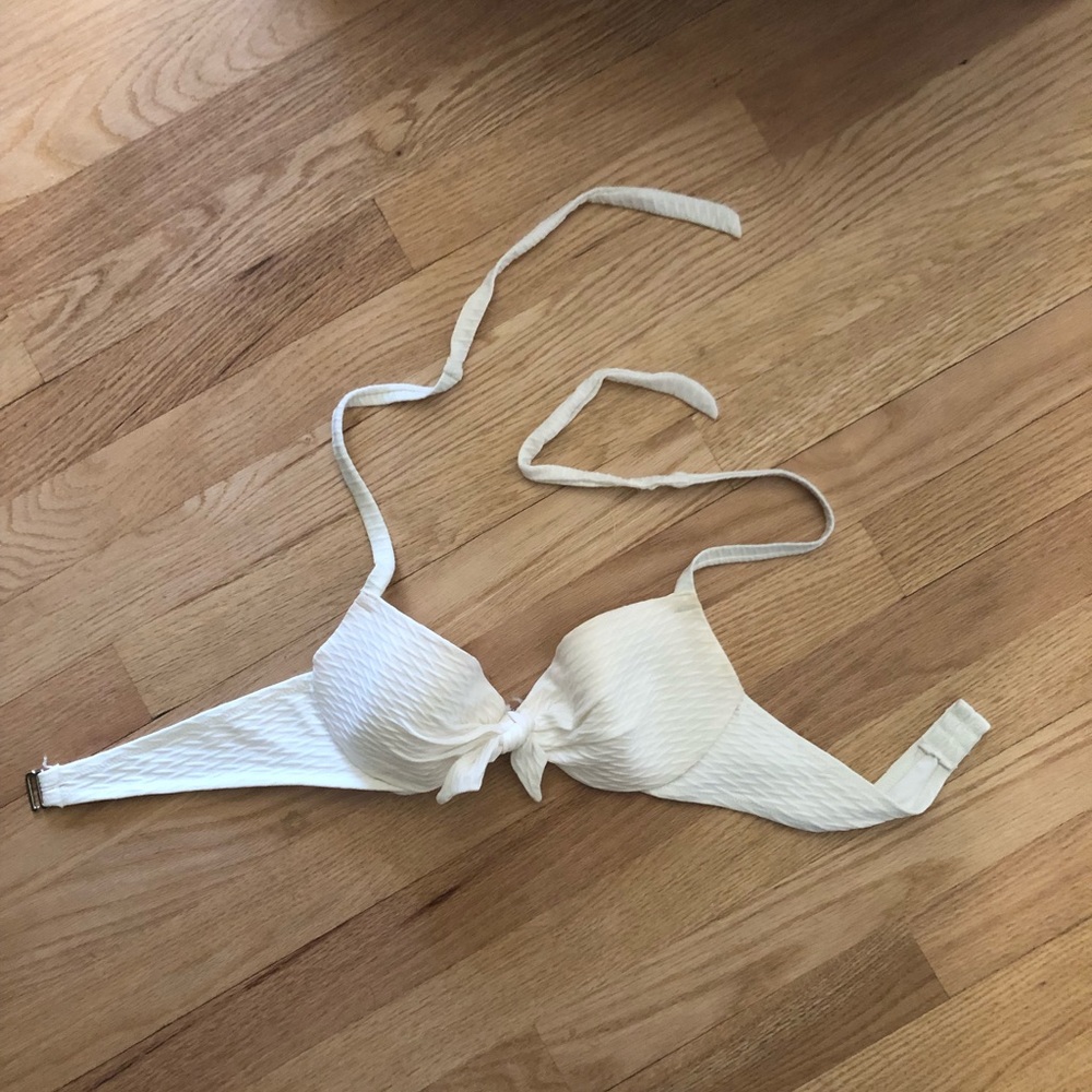 White bikini top